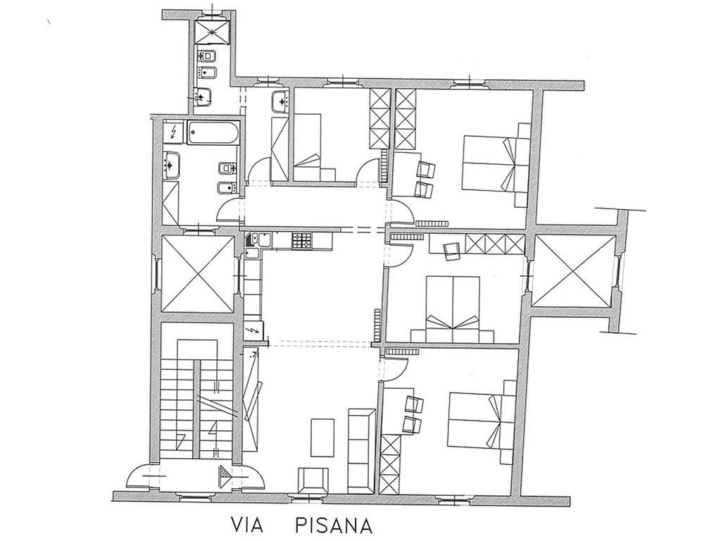 Appartamento Porta San Frediano Florencie Exteriér fotografie